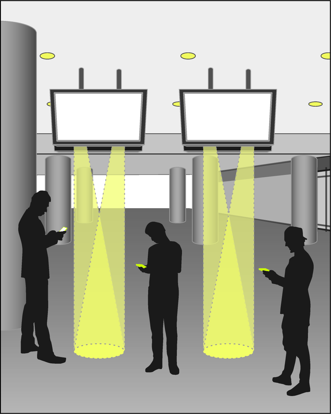 東急電鉄二子玉川駅でパナソニックの新技術「光ID」を使った情報発信を実施